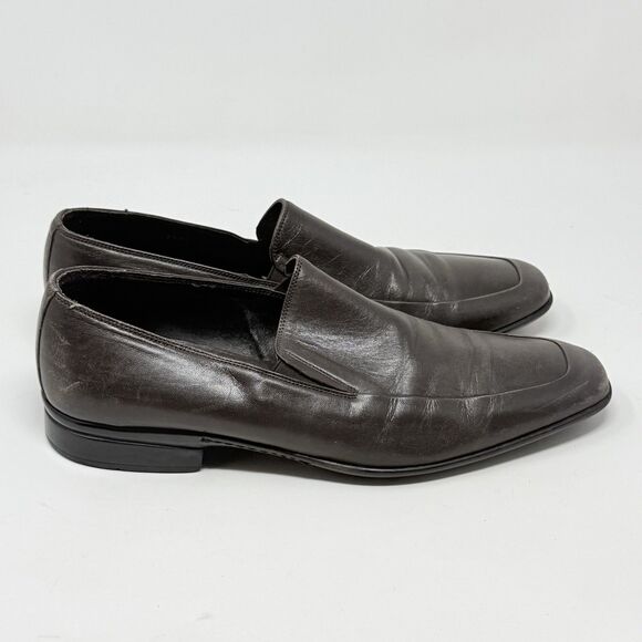 To Boot New York Adam Derrick Loafers Mens 10 Brown Leather Slip On Shoes Italy main image 7